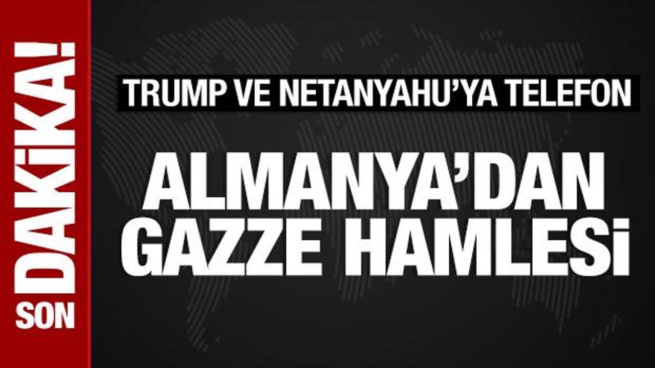 almanyadan gazze hamlesi trump ve netanyahuya telefon GVRZQZd3