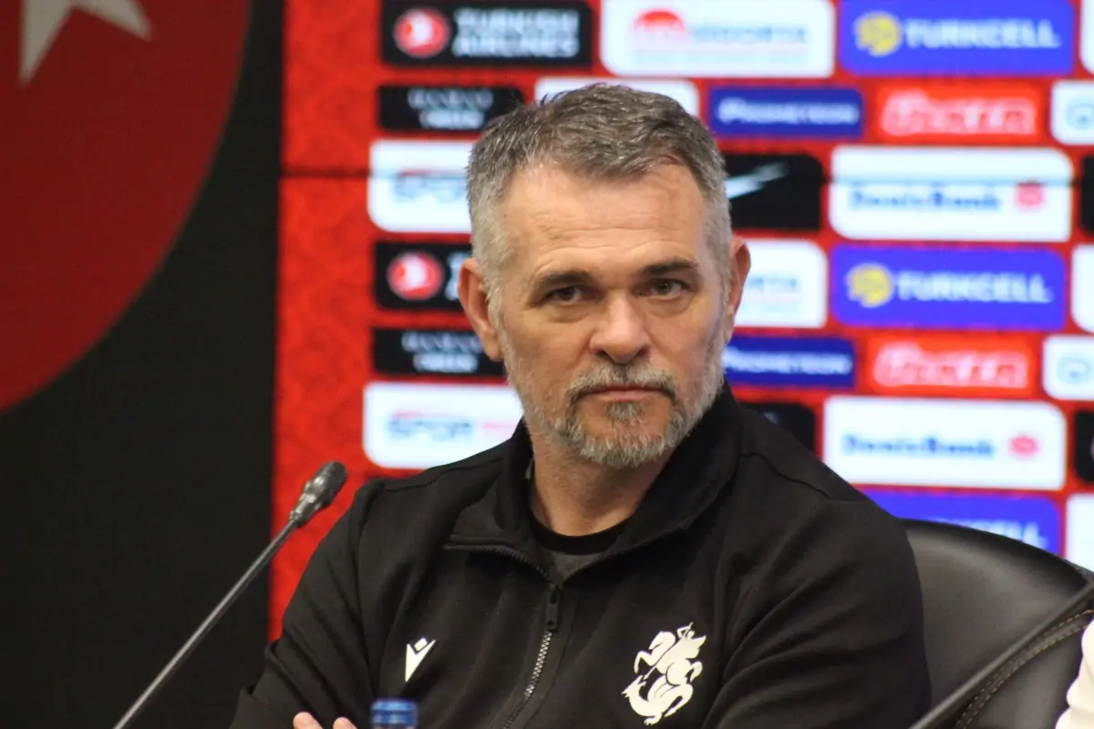 gurcistan teknik direktoru sagnol yarinki macta basari elde edecegiz KVM693YJ.jpg