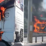 Eyüpsultan’da Yangın Çıkan TIR Küller Haline Döndü