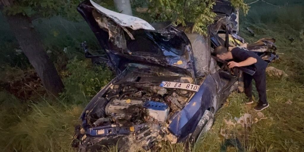 Karaman’da Trafik Kazası: 1 Kişi Hayatını Kaybetti, 1 Kişi Ağır Yaralı